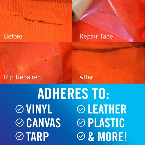 Better Boat Repair Tape - Heavy Duty Clear Waterproof Patch for Fabric & Vinyl | 30ft x 3in