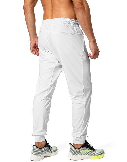 G Gradual Men's Joggers - Athletic Sweatpants with Zipper Pockets for Soccer & Workout