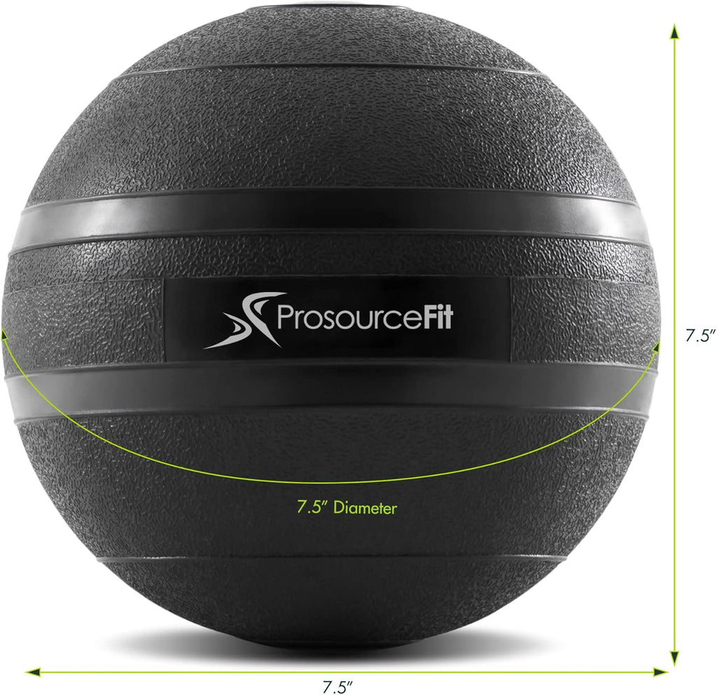 ProsourceFit Slam Medicine Balls - Smooth & Tread Textured Grip | 5-50lbs for Strength & Conditioning