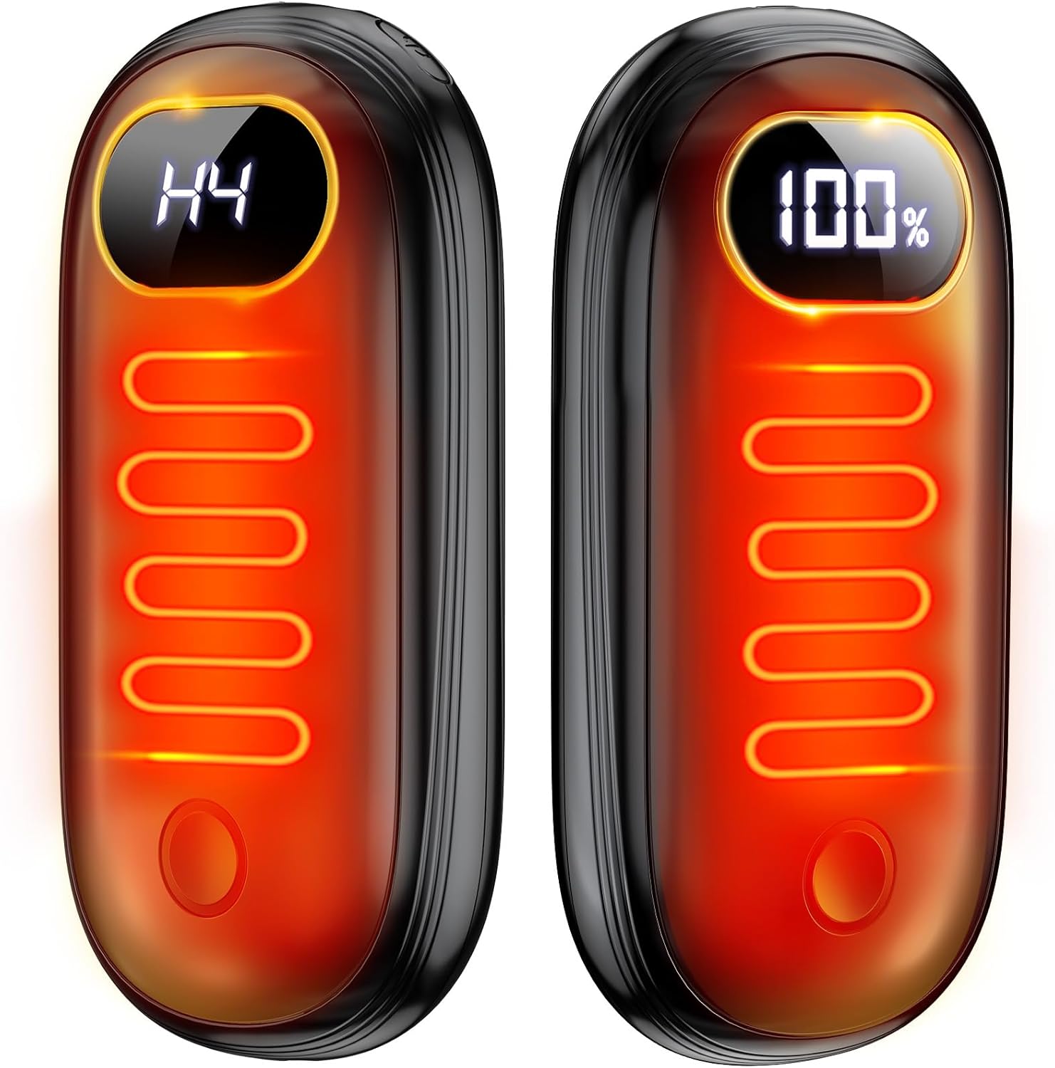Skiennix Hand Warmers Rechargeable - Dual-Sided Heating for 15 Hours | LED Display & Flashlight, Perfect for Hunting & Gifts