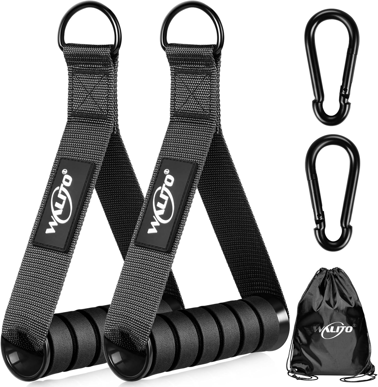 WALITO Exercise Handles - Heavy Duty Replacement Cable Machine Attachments for Home Gym