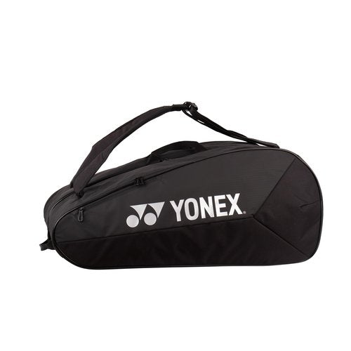 YONEX Team Racquet Bag - Badminton, Tennis and Squash Bag, Multiple Sizes & Colours, with Shoe Compartment & Backpack Function (Black, 12 Pieces)