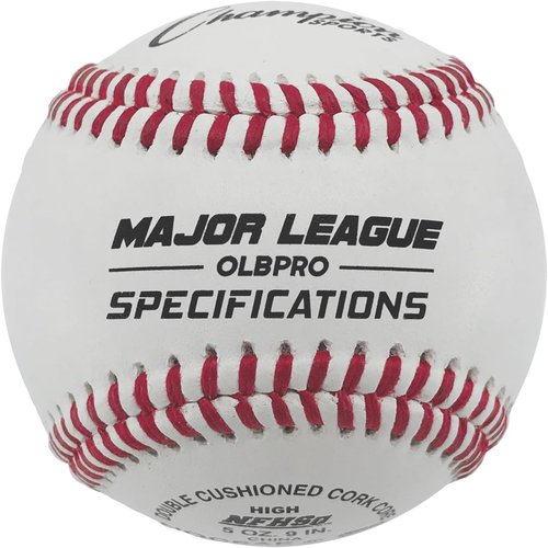 Champion Sports Leather Baseball Set - Dozen Official League Baseballs for Indoor/Outdoor Practice | OLBPRO Pack of 12