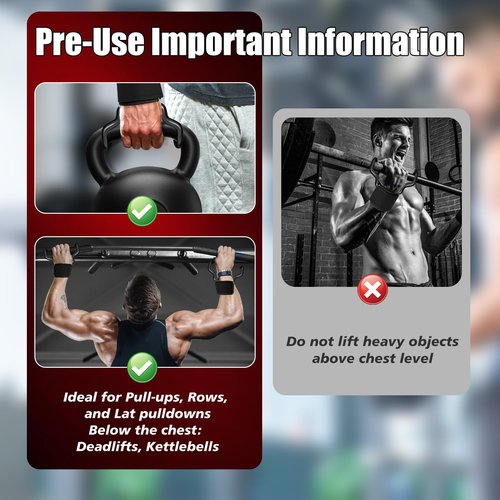 YEYINGZHUO Weight Lifting Hooks(Pair), Wrist Straps for Weightlifting, Adjustable Strap Hand Grips with Thick Wrist Padding, Weightlifting Hooks for Pull-Ups, Deadlifts, Strength Training&Gym Workout, Men and Women