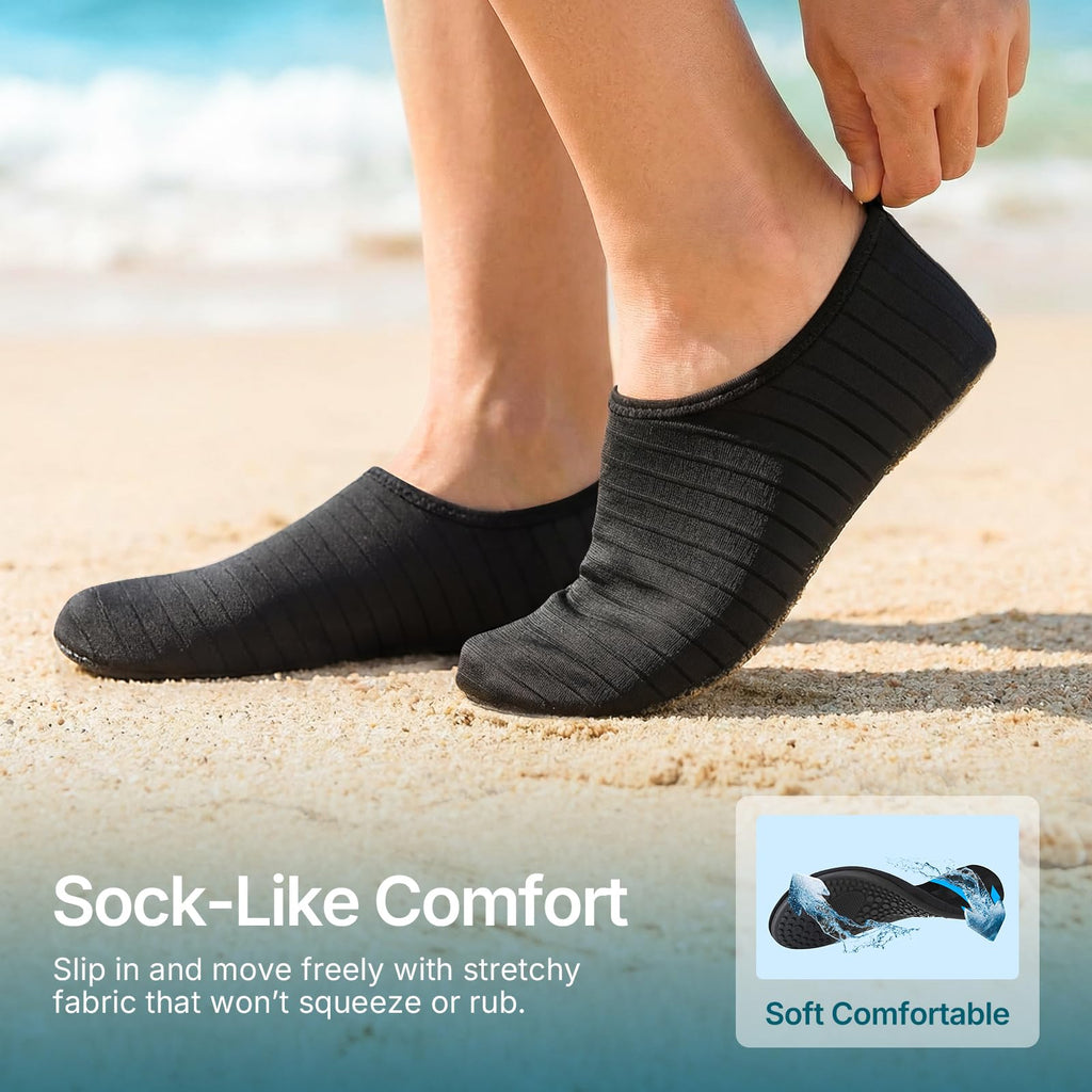 Water Shoes for Women Men Quick-Dry Aqua Socks Swim Beach Barefoot Yoga Exercise Wear Sport Accessories Pool Camping Must Haves Adult Youth Size 10-11Women/9-10Men
