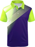 ZITY Men's Golf Polo Shirt - Short Sleeve Moisture-Wicking Performance Tee | Casual Print Design