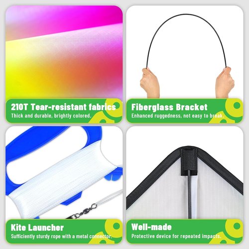 Delta Kite - Easy to Fly for Kids & Adults | Perfect for Family Outings & Outdoor Fun