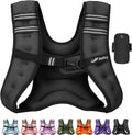 Skiennix Weighted Vest - Adjustable 5lb to 30lb for Enhanced Strength Training & Weight Loss | Reflective Stripes for Safety
