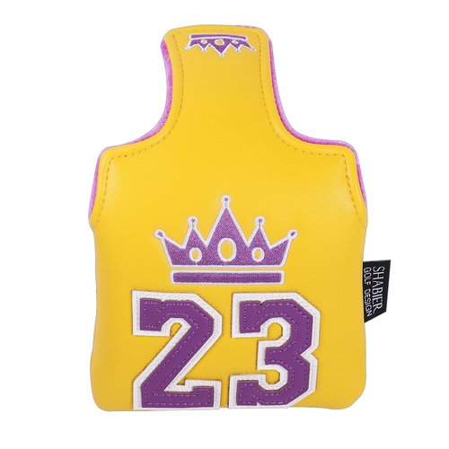 SHABIER Golf Large Mallet Headcover with Number Design for Golf Putter (Yellow with NO.23)
