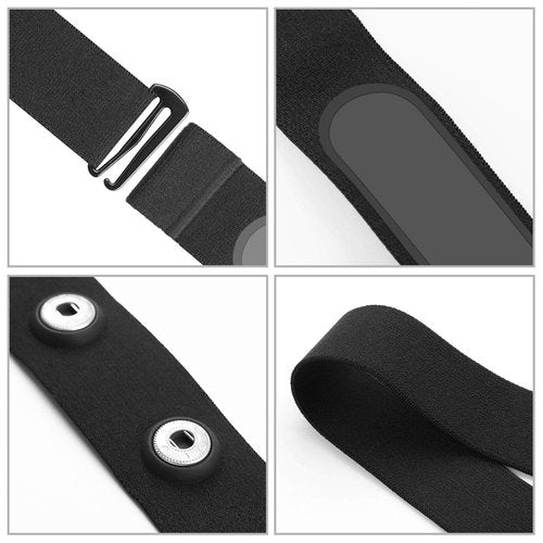 COOSPO Heart Rate Monitor Replacement Chest Strap,Replacement Heart Rate Monitor Soft Strap Compatible with Wahoo Tickr/Polar H7/Garmin HRM-Dual/moofit/XOSS/Power Labs/COOSPO