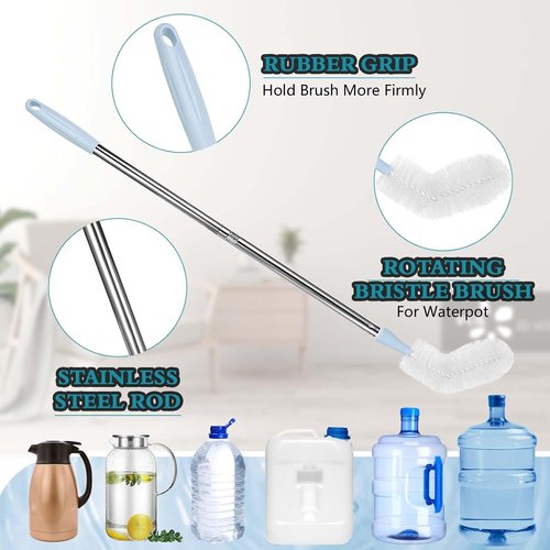 28-Inch Long Bottle Brush by [Brand Name] - 2-Pack Water Bottle Cleaner with Bendable Head & Durable Nylon Bristles