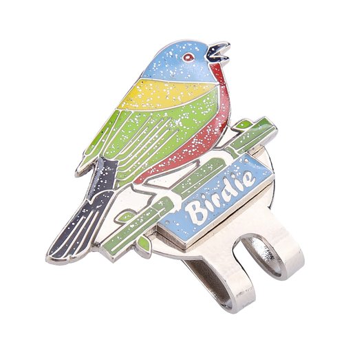 SUNGOOYUE Golf Ball Marker, Women Stainless Steel Magnetic Golf Hat Clip Ball Marker for (Bird)