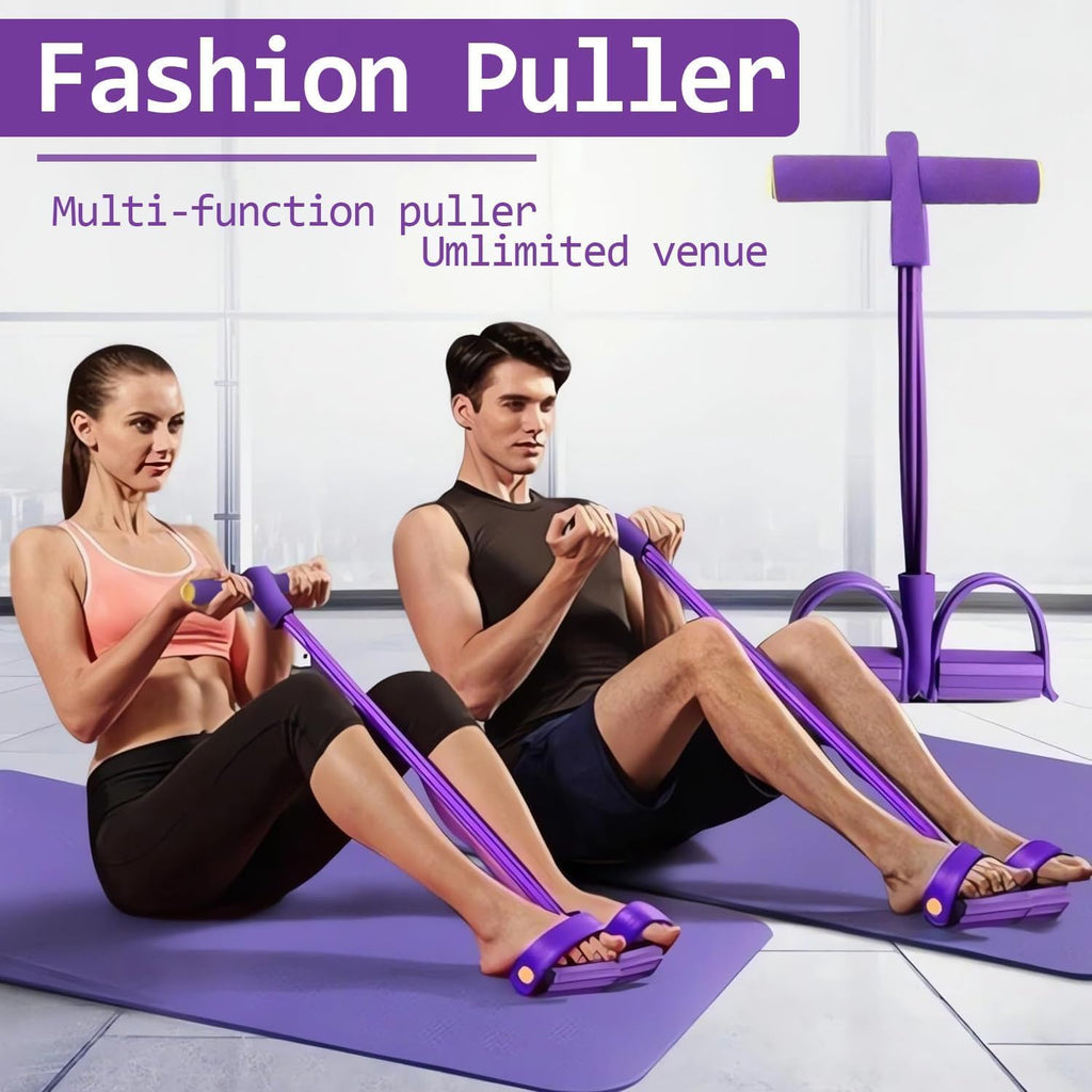 Skiennix Fitness Resistance Bands - 6 Tube Pedal Ankle Puller | 2025 Upgrade for Effective Workouts