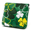 Lucky Clover Heel Shaft Golf Square Mallet Putter Cover Headcover Magnetic, Golf Club Protector for Taylormade Spider Mallet Putter
