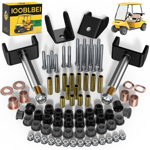 1993-UP Club Car Deluxe Repair Bushing Kit for DS, Golf Cart Front and Rear End Bushing Kit, Club Car King Ping Repair Kit, Full Set Club Car DS Front End Rebuild Kit OEM# 1016384 1015583 1016386