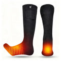 SNOW DEER Upgraded Rechargeable Electric Heated Socks,7.4V 2200mAh Battery Powered Cold Weather Heat Socks for Men Women,Outdoor Riding Camping Hiking Motorcycle Skiing Warm Winter Socks（XL）