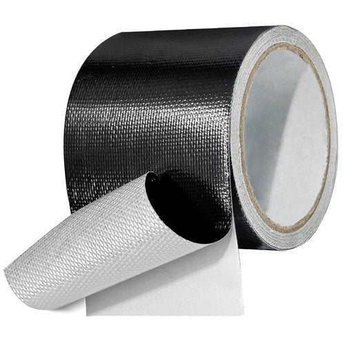 Heavy Duty Waterproof Repair Tape - UV-Proof Fabric Patch for Tents, RVs, Awnings & More | Black