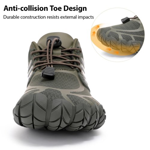 MeXYZ Barefoot Shoes Men Wide Toe Box Zero Drop Minimalist Shoes for Workout Cross-Trainer Walking Hiking Water Weightlifting Grounded Footwear Green