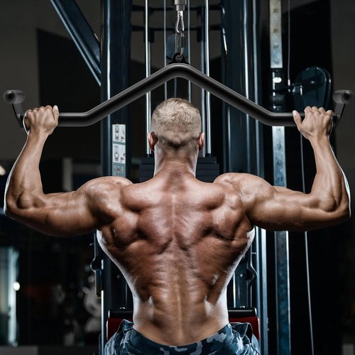 Kipika LAT Pull Down Bars - Cable Machine Attachment Set for Back Strength Training | 5 Sizes Available