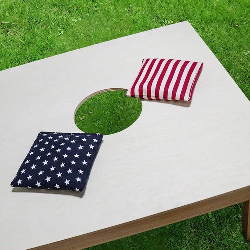 Nattork Cornhole Bags Set of 8 | Premium All-Weather Resistant Bean Bags - Regulation Size with Tote Bag