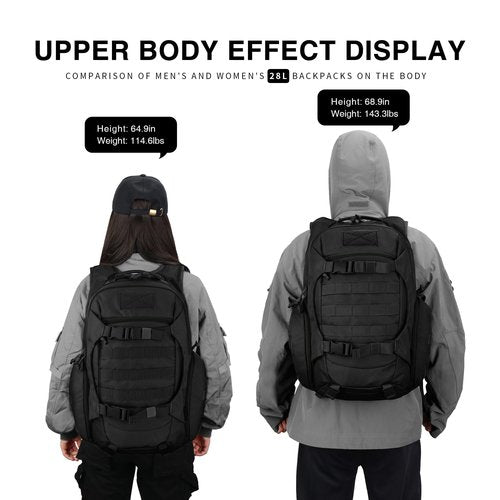 Mardingtop 28L Tactical Backpacks Molle Hiking daypacks for Camping Hiking Military Traveling Motorcycle