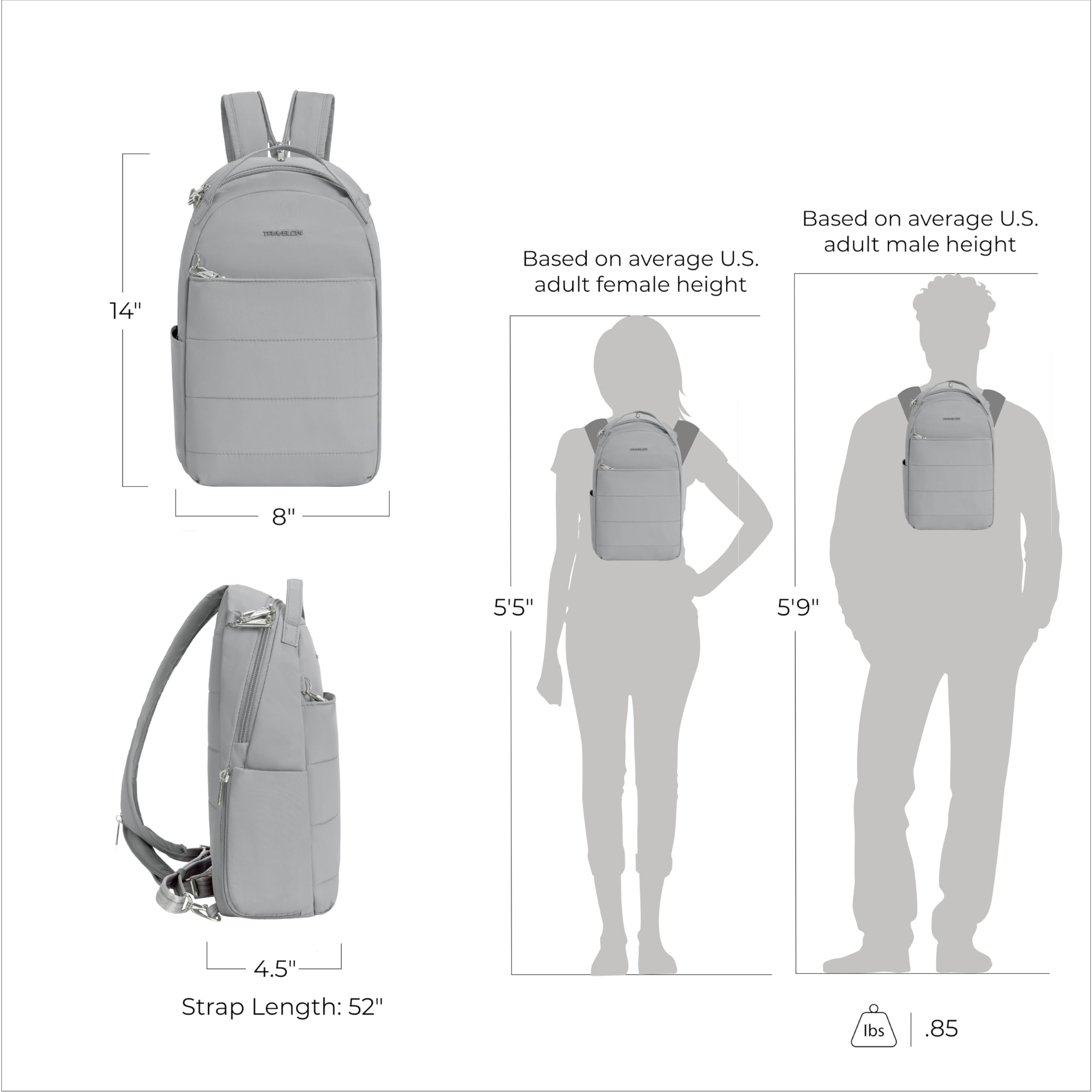 Travelon Anti-Theft Roam Convertible Backpack Sling