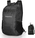 Skiennix Small Foldable Hiking Daypack - Lightweight Casual Backpack for Camping & Travel (Black)