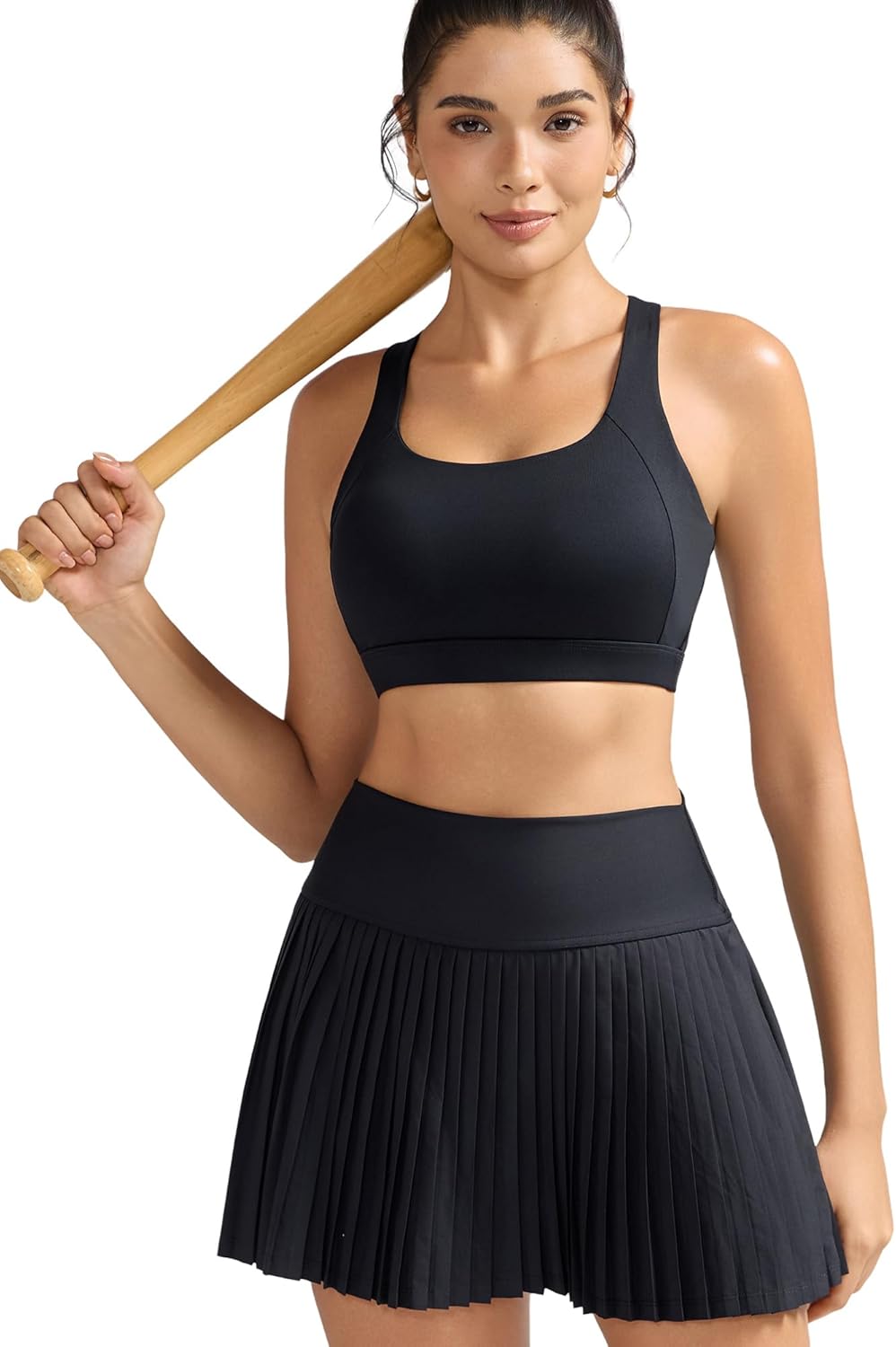 RUNNING GIRL Sports Bra - High Impact Molded Cup Design with Sewn-In Pads for Ultimate Comfort