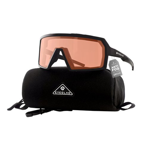 EYEGLAD Speedone Z87+ Safety Glasses, Safety Sport Sunglasses UV400 Anti Fog Impact Resistant Men Women Powersports Motorcycle Riding Sports warp (NOVA)