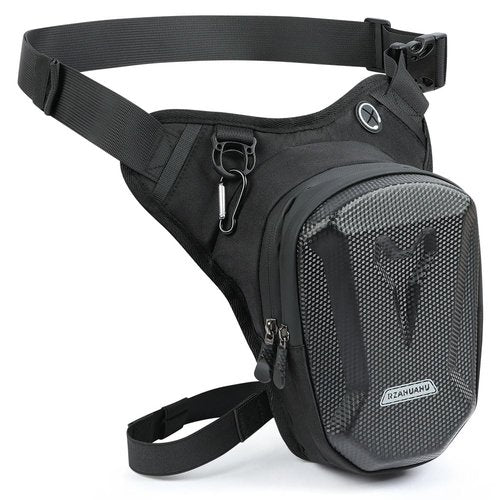 flintronic Motorcycle Leg Bag, Thigh Bag, Motorcycle Cycling Drop Leg Bag, with Headphone Jack, Waterproof Multi-Function Leg Fanny Pack for Men Women Cycling Running Traveling and Fishing