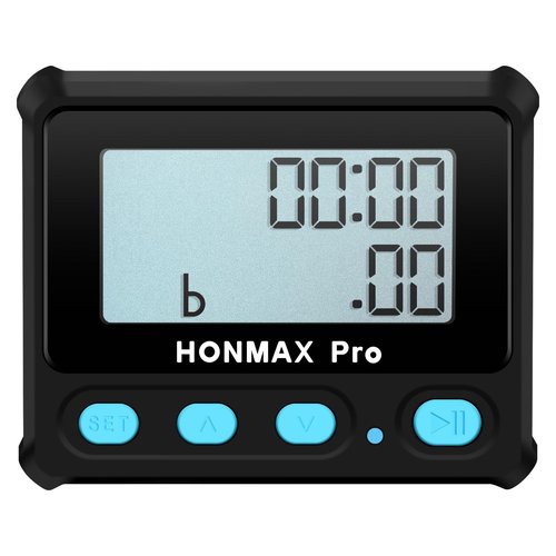 8100 Professional Interval Timer and Stopwatch, Backlight, USB-C Charged, Clock -Black
