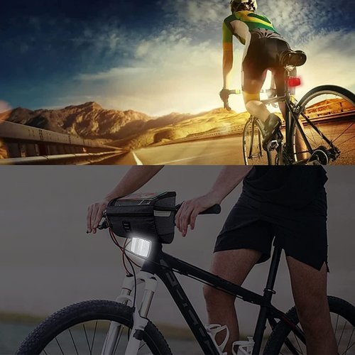 VICDUEKG 6 Pcs Bicycle Reflectors Front and Rear Kit Bike Wheel Spoke Reflectors Accessories, Mountain Bike Safety Warning Reflectors for Night Cycling, Handlebar, Seatpost