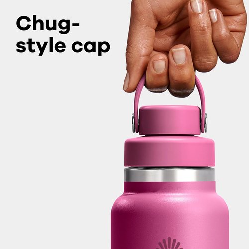 Hydro Flask Water Bottle - Insulated Stainless Steel with Wide Mouth Chug Lid | 40 Oz Tonal Birch Gray