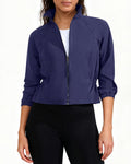 Skiennix Lightweight Workout Jacket for Women - Full Zip Yoga Athletic Wear with Pockets | Slim Fit
