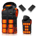 THBYQK 21 Heated Zones Heated Vest, with 40000mAH 7.4V Battery Pack Heated Vest for Men & Women, 5 in 1 Smart Controller (US, Alpha, Medium, Regular, Regular, Black-with 20000mah Power Bank X2)