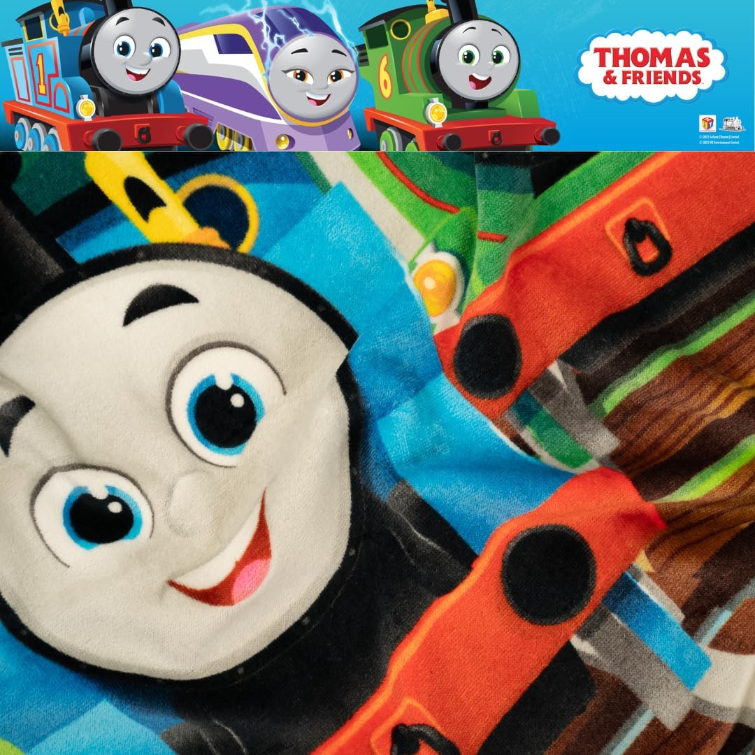 Thomas & Friends Super Soft Cotton Bath Towel - Ideal for Kids | 58 in x 28 in