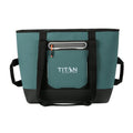 Titan by Arctic Zone Soft Sided Cooler Tote, Insulated Bag with Handle, Shoulder Strap, and Zipper for Lunch, Picnic, and Travel, 30 Can Capacity, Jungle Hunt