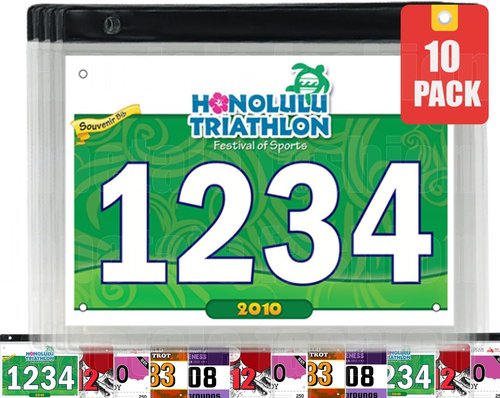 Clear Bib Boards Sleeves Protector for Runners,Race Bib Vinyl Holder,Race Bib Display Vinyl Protector Sheets, Marathon Running Bib Sheet Protector