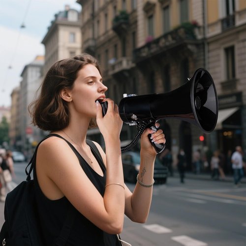 MyMealivos 50W Bluetooth Megaphone - Rechargeable Bullhorn with Siren & 240s Recording | 1600ft Range for Sports & Emergencies