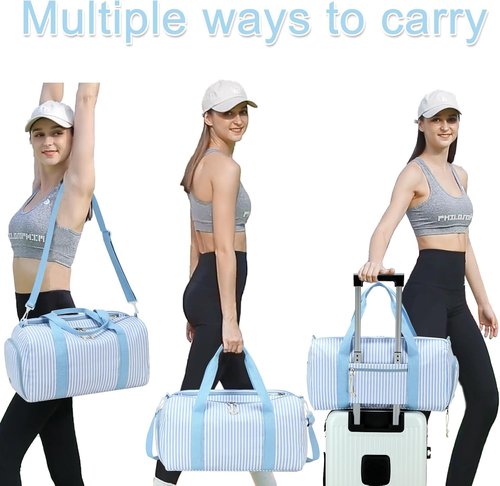 BLUBOON Duffle Bag - Cute Gym Bag for Girls with Shoe Compartment & Waterproof Design | Perfect for Travel
