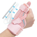 CURECARE 2-in-1 Thumb Brace - Removable Spica Splint for Left/Right Hand | 3-Level Stability, Pink (S/M)