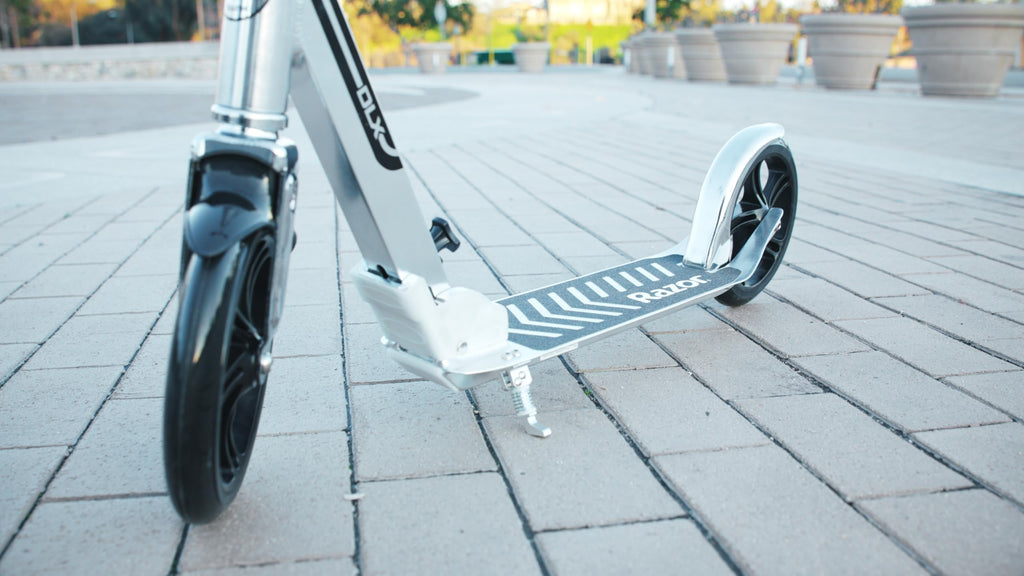 Razor A5 DLX Kick Scooter for Kids Ages 8+ - 8" Urethane Wheels, Foldable, Anti-Rattle Handlebars, For Riders up to 220 lbs