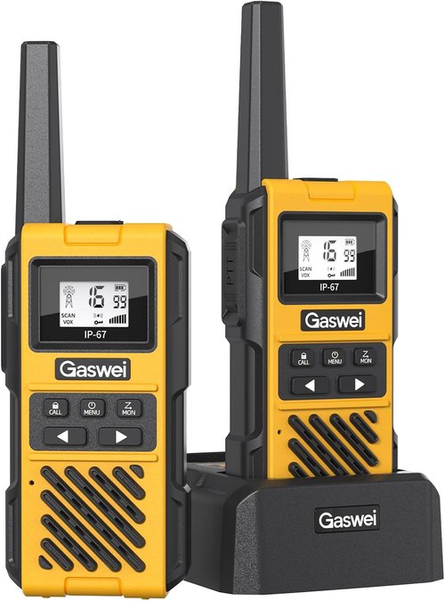G1Pro Walkie Talkies - IP67 Waterproof Heavy Duty Two-Way Radios | Rechargeable 2W, 22 Channels (2-Pack)