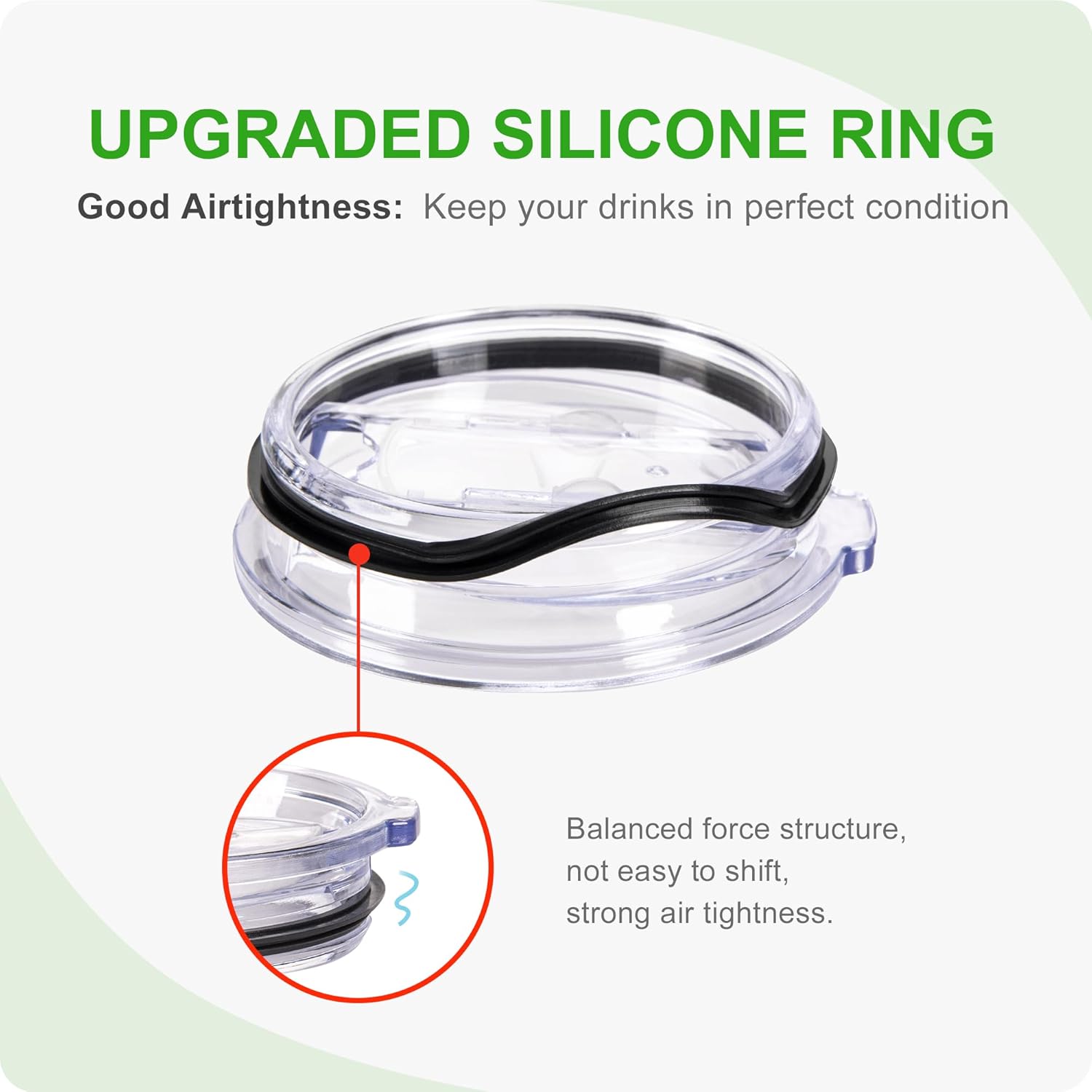 Yeti Replacement Silicone Sealing Rings - Fit 30 oz Insulated Stainless Steel Tumblers | Durable & Leak-Proof
