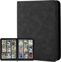 Trading Card Binder - Premium 9 Pocket PU Collection Album | 540 Pocket for MTG, TCG & Sports Cards (Black)