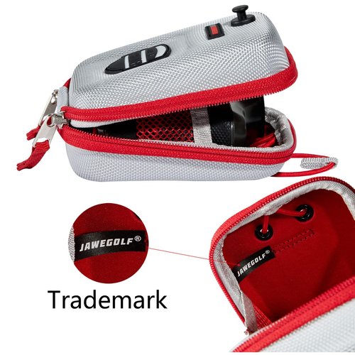 JAWEGOLF Golf Rangefinder Hard Shell Carry Case Box EVA Bag Compatible with Callaway 300 Pro & Bushnell V6 V5 V4 V3 V2 Pro X2 Pro XE Or Others Rangefinder (Silver-Magnetic)