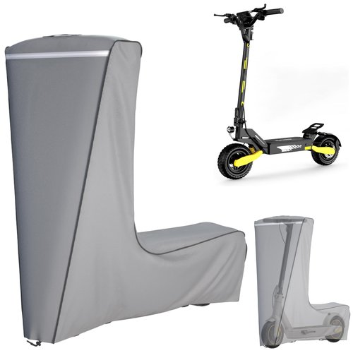 Electric Scooter Cover, 1680D Heavy Duty Waterproof and Dustproof Oxford Cloth, UV Resistant & Anti-Scratch, Includes Storage Pouch, A Better Fitting Electric Scooter Cover (Gray, 54x8x52 inch)