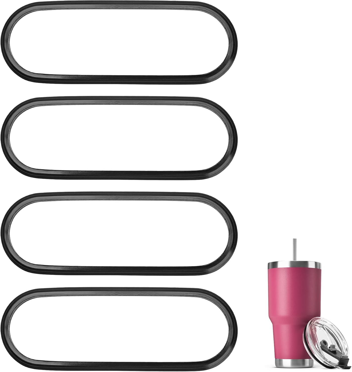 Yeti Replacement Silicone Sealing Rings - Fit 30 oz Insulated Stainless Steel Tumblers | Durable & Leak-Proof