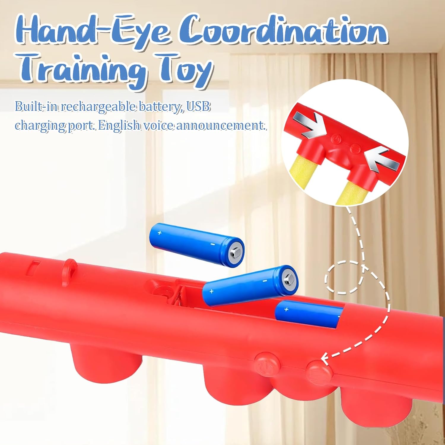 Reflex Drop Sticks Challenge Game - Enhance Hand-Eye Coordination | 3 Adjustable Speed Modes for All Ages