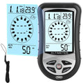 Digital Altimeter, Digital Compass, Hiking Thermometer, Timer & Backlight, 8 in 1 Hand-Hold Barometer for Mountaineering Outside 2300 to 29500FT 1100MBAR, 300mbar to 1100mbar